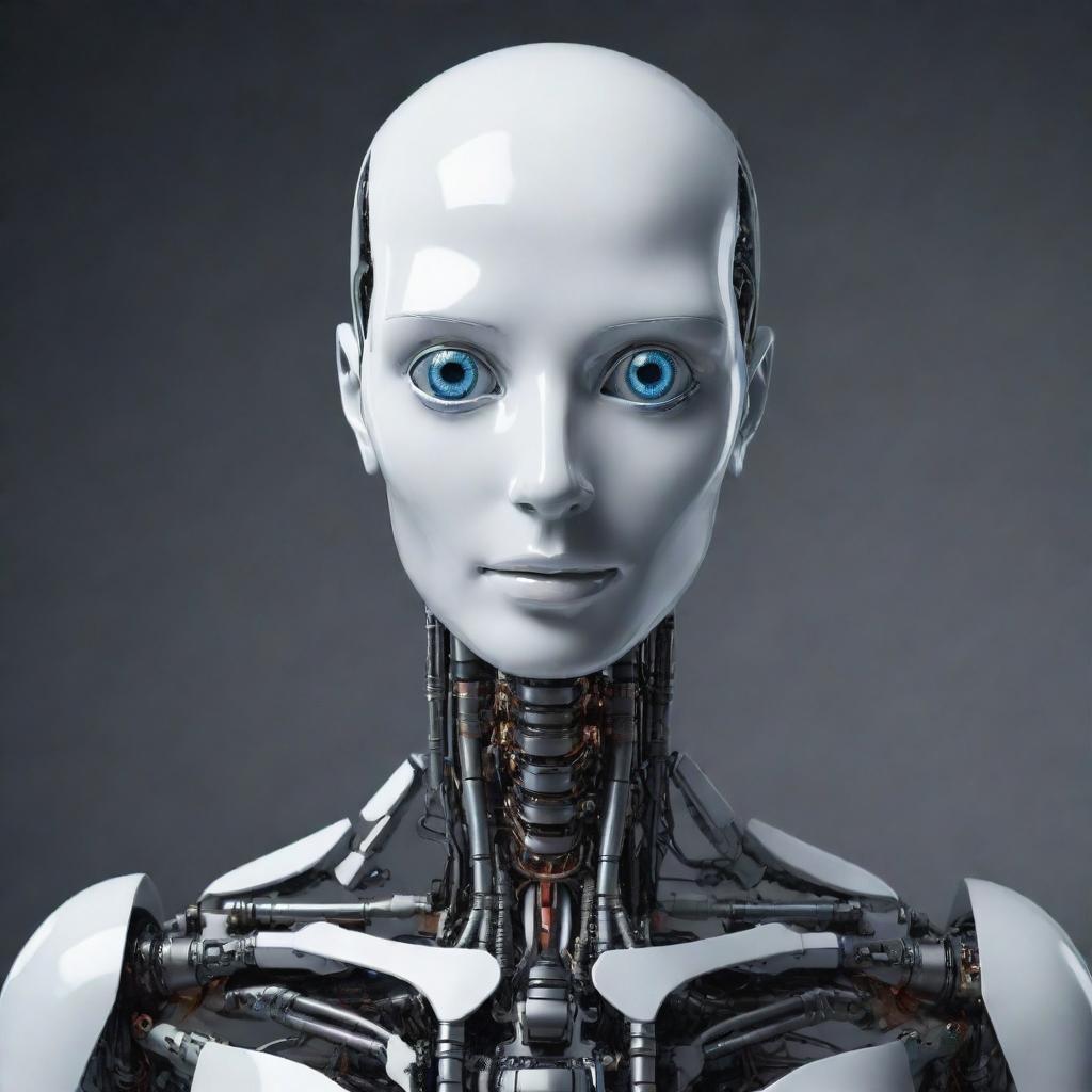 Generate an image of a smart entity that is neither a human nor a robot, perhaps a mystical being or a sophisticated animal with a clever and intellectual aura.