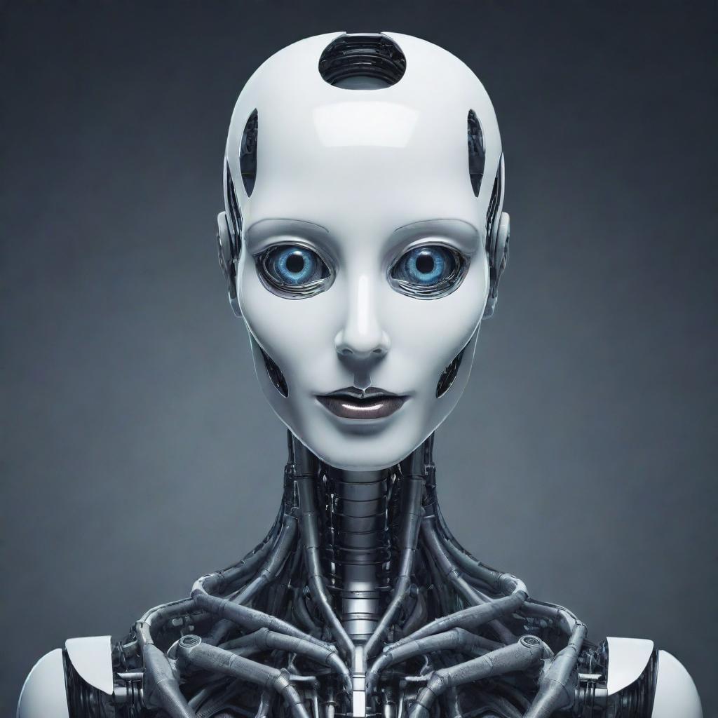 Generate an image of a smart entity that is neither a human nor a robot, perhaps a mystical being or a sophisticated animal with a clever and intellectual aura.