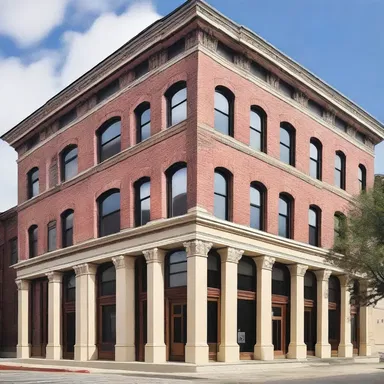 The renovation project included the rejuvenation of the historic building facade.