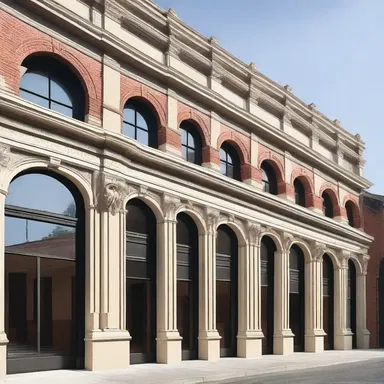 The renovation project included the rejuvenation of the historic building facade.