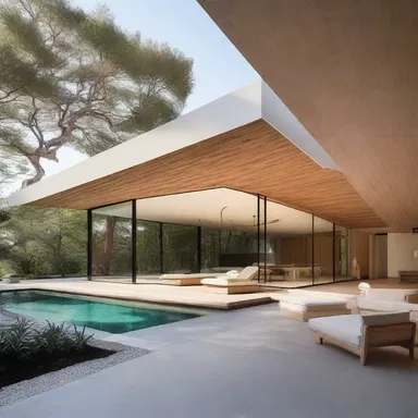 The modern minimalist style of architecture often focuses on creating a sense of rejuvenation and serenity.