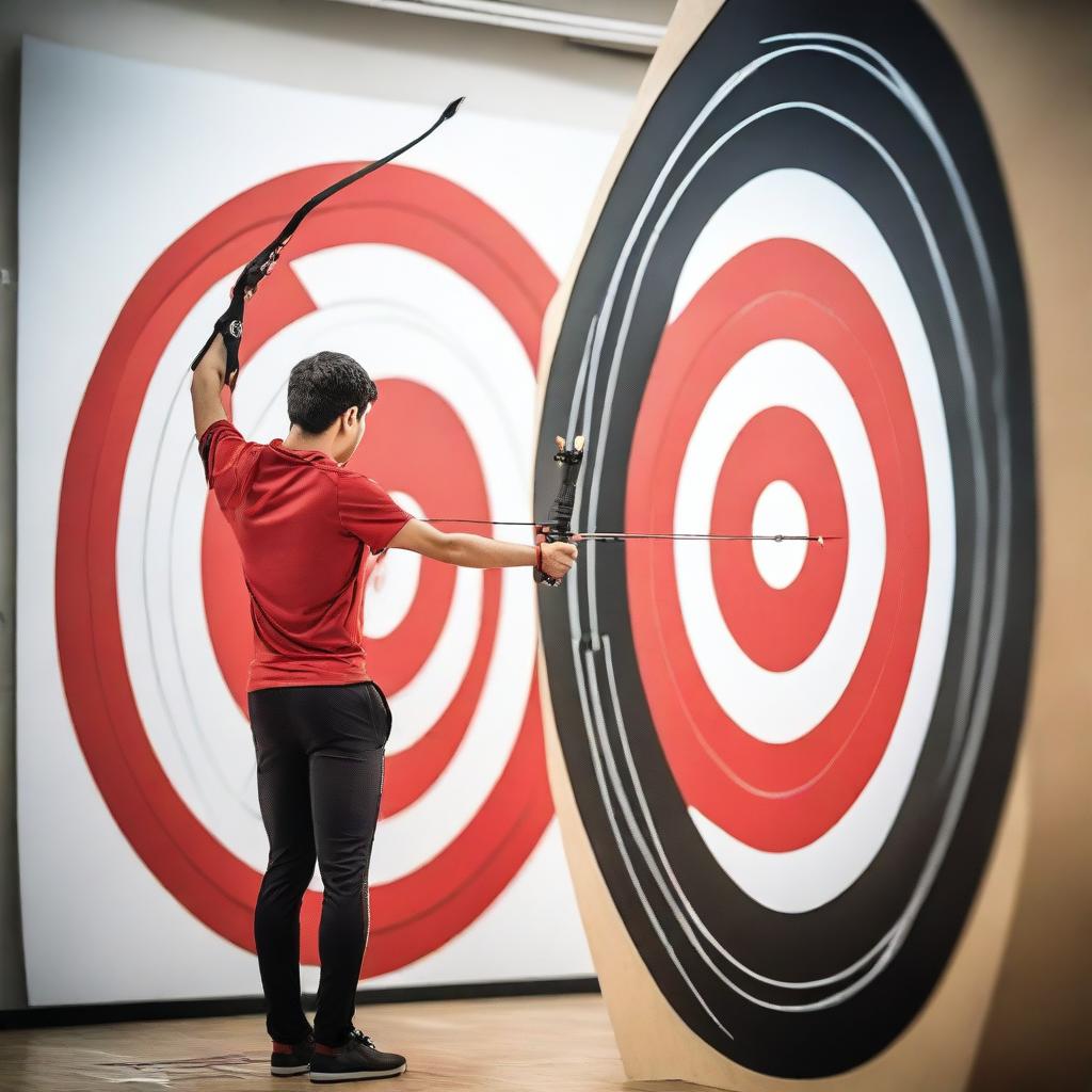 An image showcasing the sport of archery