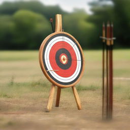 An image focusing on the equipment used in archery