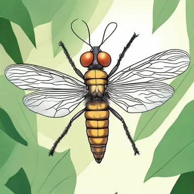 The mystical and enchanting world of anime often features extraordinary creatures like the dobson fly, with its intricate details and mesmerizing appearance.