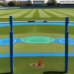 A high-quality image showcasing an archery field during an Olympic competition