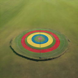 A high-quality image of an empty archery field