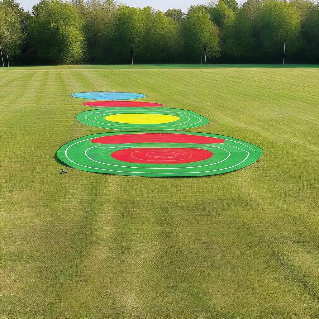 A high-quality image of an empty archery field