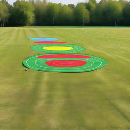 A high-quality image of an empty archery field