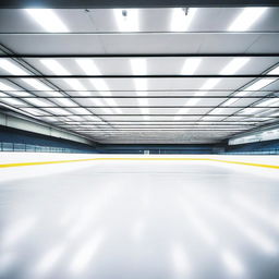 A high-quality image of a large, empty ice skating rink