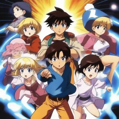 The anime series featured a group of children who discovered magical powers and fought against evil forces.