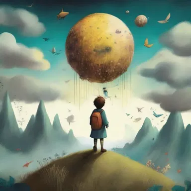 The novel explored the journey of a child navigating through a fantastical world.