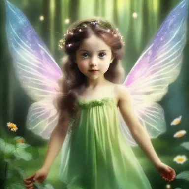 In the magical world of fairies, the child possessed incredible powers.