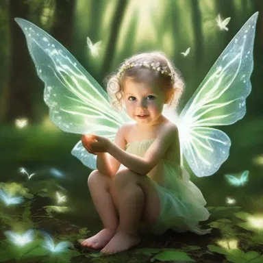 In the magical world of fairies, the child possessed incredible powers.