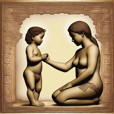 According to ancient mythology, the child was bestowed with the gift of healing by the gods.