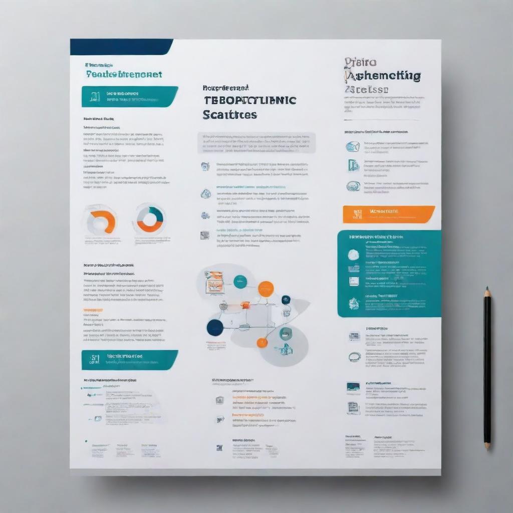 Design a poster advertising academic assignment services and thesis data processing. Make it professional, enticing and informative with emphasis on reliability, confidentiality and expertise.