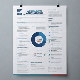 Design a poster advertising academic assignment services and thesis data processing. Make it professional, enticing and informative with emphasis on reliability, confidentiality and expertise.