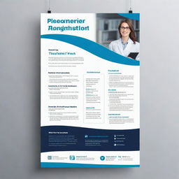 Design a poster advertising academic assignment services and thesis data processing. Make it professional, enticing and informative with emphasis on reliability, confidentiality and expertise.