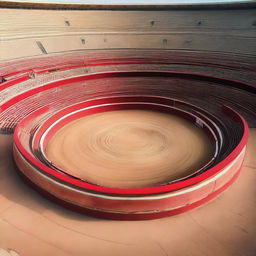 A high-quality image of a traditional bullfighting arena