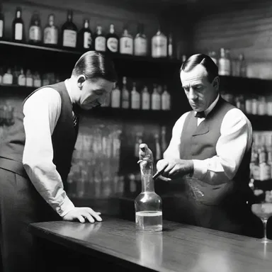 During the Prohibition era, many bottlers illegally produced and sold alcoholic beverages in secret locations known as speakeasies.