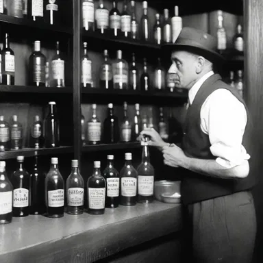 During the Prohibition era, many bottlers illegally produced and sold alcoholic beverages in secret locations known as speakeasies.
