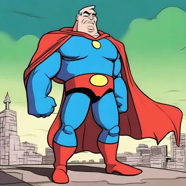 The megalomanic character in the cartoon series believed that he was the most powerful being in the universe.