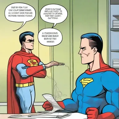 In the comic book, the superhero takes lisinopril as part of his daily routine to keep his blood pressure under control.