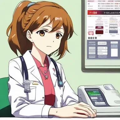 In the anime series, the character regularly takes lisinopril to manage their blood pressure and maintain their health.