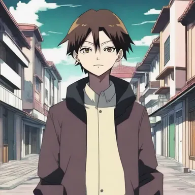 The protagonist in the anime series had the power to execrate the evil spirit haunting the town.