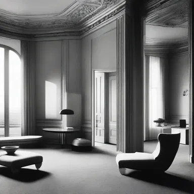 The modernist architect execrated ornate decorations and embraced clean lines and minimalism in her designs.