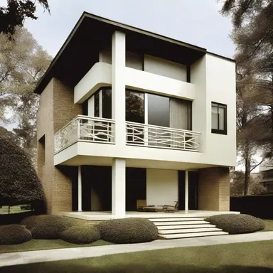 The modernist architect execrated ornate details and preferred clean lines.