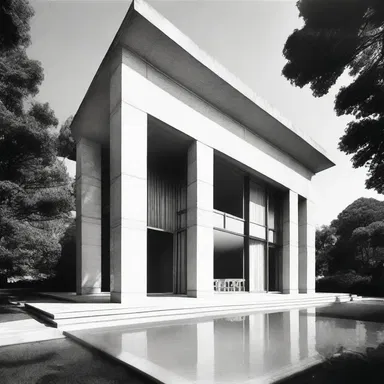 The modernist architect execrated ornate details and preferred clean lines.