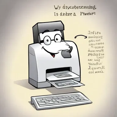 Why did the computer execrate the printer? Because it couldn't get its paper jokes right!