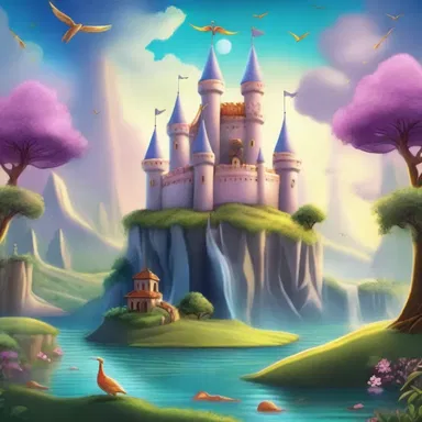 The bombastically described magical kingdom in the story enchanted readers with its breathtaking landscapes and majestic creatures.