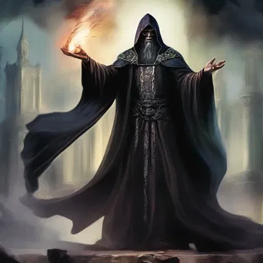 In the fantasy novel, the evil sorcerer bombastically declared his dominion over the entire realm, using melodramatic language to intimidate his foes.