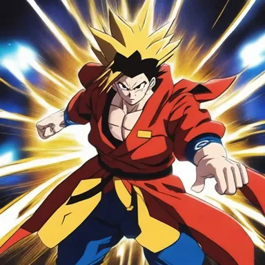 In the anime series, the main character's course of action was to master his powers and defeat the evil forces threatening the world.