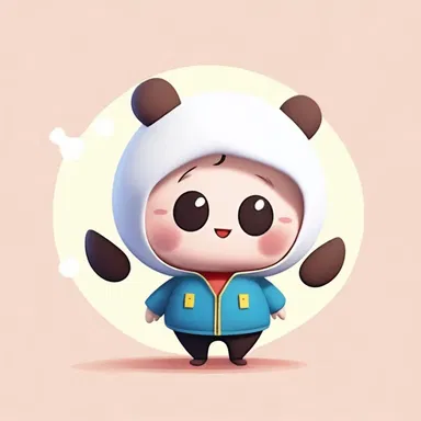 The illustrator accidentally botched the character's face, making it look funny instead of cute.