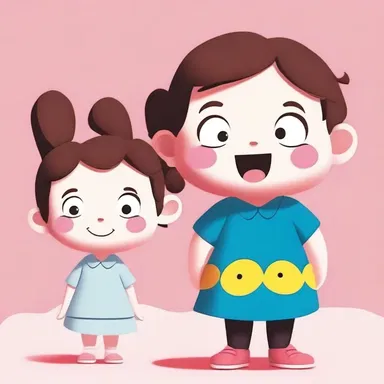 The illustrator accidentally botched the character's face, making it look funny instead of cute.