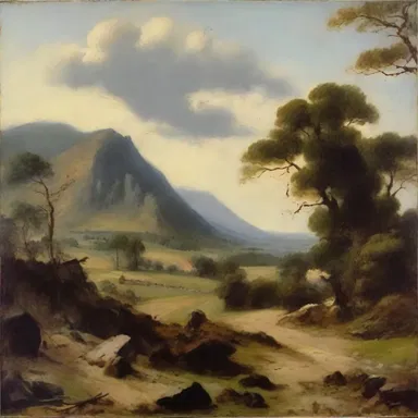 The painter botched the perspective of the landscape, destroying the harmony of the composition.