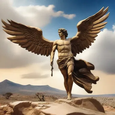 In Greek mythology, the flagstaff was used by the god Hermes to transmit messages between the gods and mortals.