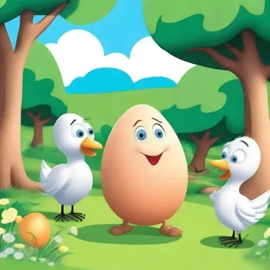 In the cartoon, the characters go on an adventure to find a garden egg that grants wishes.