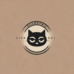 An artistic and visually intriguing logo for a brand named 'StereoBoy'.