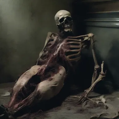 The putridity of the decaying corpse filled the air with a nauseating stench.
