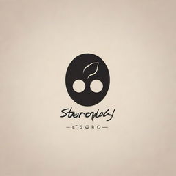 An artistic and visually intriguing logo for a brand named 'StereoBoy'.