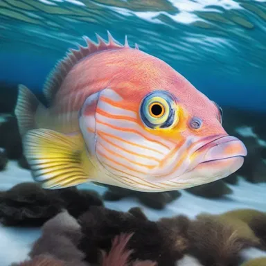 In the documentary, the camera zoomed in to capture the mesmerizing movements of the hog snapper as it gracefully swam through the coral reef.