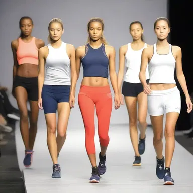 The fashion show showcased stylish and innovative athletic wear specifically designed for long-distance runners to enhance their performance while keeping them comfortable.
