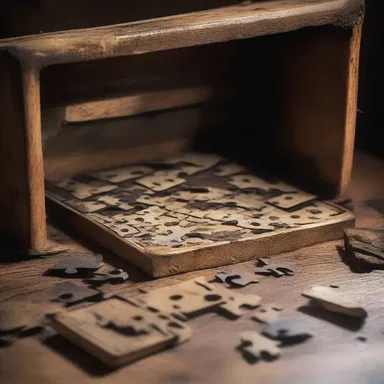 The interlocking puzzle pieces revealed a hidden chamber filled with eerie artifacts and long-forgotten secrets.