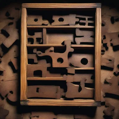 The interlocking puzzle pieces revealed a hidden chamber filled with eerie artifacts and long-forgotten secrets.