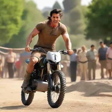 The lubberly hero struggled to perform the stunts and looked clumsy on the screen.