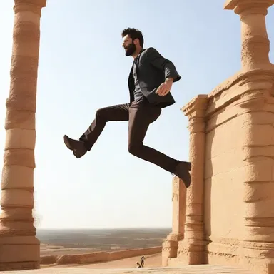The lubberly hero struggled to perform the stunts and looked clumsy on the screen.