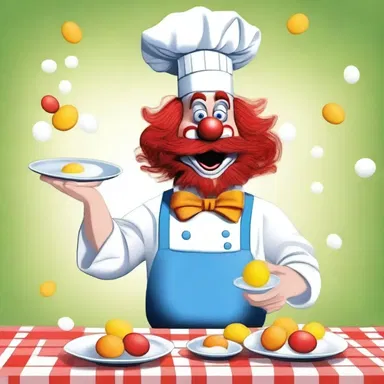 Why did the lubberly clown become a chef? Because he couldn't even juggle eggs!